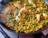 Foto del paso 11 de la receta: Paella de verduras y pollo