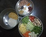 A picture of step 1 of Jalaram khichdi.