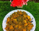 A picture of step 4 of Methi Sabji.