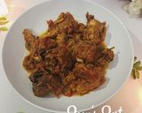 A picture of step 7 of Natu Kodi Iguru/Country Chicken Curry.
