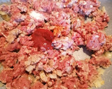 Foto del paso 3 de la receta: Pastel de coliflor morada y ternera picada