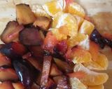 A picture of step 1 of Oranges Plum Smoothie.