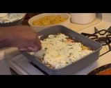 A picture of step 7 of 3-cheese baked Ziti pasta.