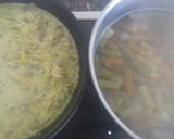 Foto del paso 2 de la receta: Pasta con salsa de pollo, setas, y puerro