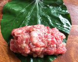A picture of step 3 of Beef Wrapped in Betel Leaves (Bò cuốn lá lốt).