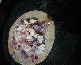 A picture of step 1 of Paneer Onion Paratha.