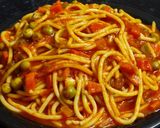 A picture of step 8 of Vegetable Spaghetti.