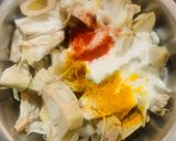 A picture of step 2 of Jackfruit/katahal tawa fry.