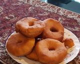 عکس مرحله 4 از دستور دونات فوق العاده راااحت😍😍😋😋💜💜