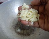 A picture of step 2 of Puri and potato curry.