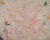 A picture of step 2 of Veggie pancake.