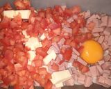 Foto del paso 2 de la receta: Tarta jamón, queso, berenjenas y tomate
