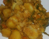 A picture of step 9 of Potato beans.