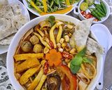 Hình bước làm 4 của món Mì Quảng chay