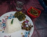 A picture of step 19 of Mach e vat e bangali-a lunch thali.