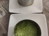 Cheesecake aux petits pois / truite fumée