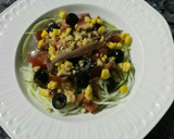 Foto del paso 5 de la receta: Ensalada crujiente de calabacín, anchoa y nueces