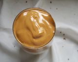 A picture of step 4 of Dalgona coffee.