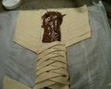 Foto del paso 1 de la receta: Trenza de hojaldre rellena de nocilla