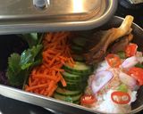 A picture of step 4 of Miso mushroom vegan poke bowl #eattherainbow.