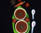 A picture of step 9 of Tomato Beetroot Carrot Soup.