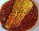 Foto del paso 7 de la receta: Bacalao rebozado en salsa de tomate especiado