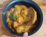 A picture of step 16 of Soya Chunks Capsicum & Onion Curry soyabeena badi ki sabji.