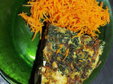 Tortilla de pollo y hojas de remolachas