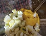 A picture of step 1 of Mango juice.