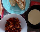 Pas rețetă Tacos cu pui, fasole și sos de brânză 6 fotografie