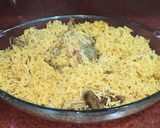 A picture of step 8 of Yakhni pulao.