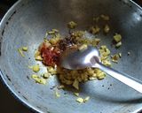 A picture of step 2 of Ghosala chi bhaji/ Sponge gourd curry.