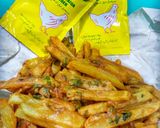 A picture of step 6 of Pakoray fries.
