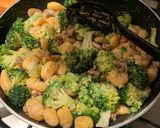 A picture of step 5 of Pancetta, Mushroom & Broccoli Gnocchi.
