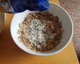 Foto del paso 5 de la receta Desayuno saludable fit de yogur y melocotón. Recetas saludables para diabetes