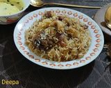 A picture of step 10 of Yakhni Murg Pulao.