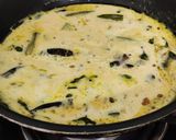 A picture of step 4 of Drumstick kadhi.