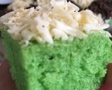 Foto langkah ke 12 dari resep Brownies Kukus Pandan Coklat Keju.