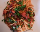 A picture of step 5 of Spaghetti al polpo octopus spaghetti.