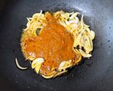 A picture of step 2 of Vegetarian Dhansak (Parsi lunch menu).