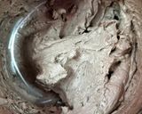 A picture of step 3 of Triple Chocolate cake.