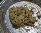 A picture of step 2 of Methi dhebra (bajri che vade).