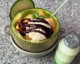 Hình bước làm 1 của món Dưa lưới mix sữa chua uống 🍈🍈🍈