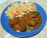 Une image de l'étape 9 de Foie en sauce et riz piquant 🍚🌶.