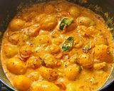A picture of step 11 of Baby Potato Korma.