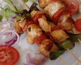 A picture of step 9 of Chicken Shashlik (Masala Boti) 🍡🍡🍡.