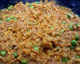 A picture of step 8 of Dhaba Style Soya Keema Masala.