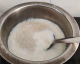 A picture of step 2 of Moria's pudding.