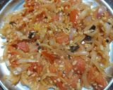 A picture of step 4 of Veg kolhapuri sabji.