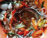 Foto langkah ke 9 dari resep Lidah Goreng Sambal Matah.